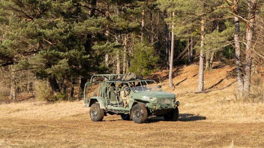 An Infantry Squad Vehicle from the 10th Mountain Division during the Combined Resolve exercise.