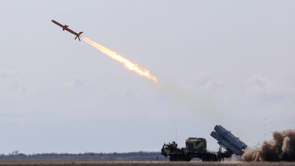 Ukrainian Neptune cruise missile launch
